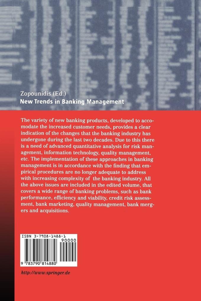 Weitere Ansicht: New Trends in Banking Management | Constantin Zopounidis