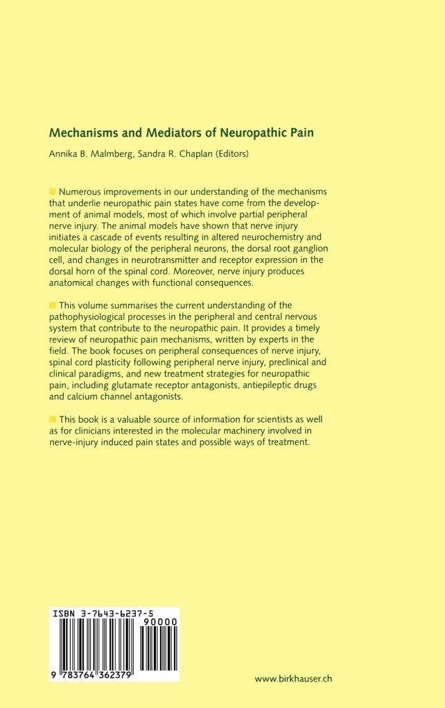 Weitere Ansicht: Mechanisms and Mediators of Neuropathic Pain