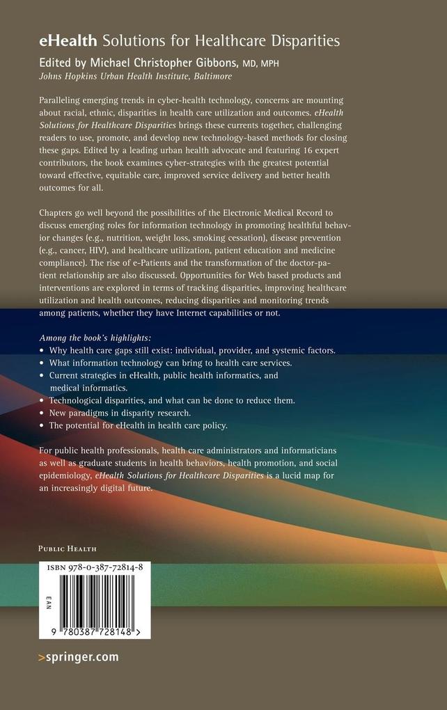 Weitere Ansicht: Ehealth Solutions for Healthcare Disparities
