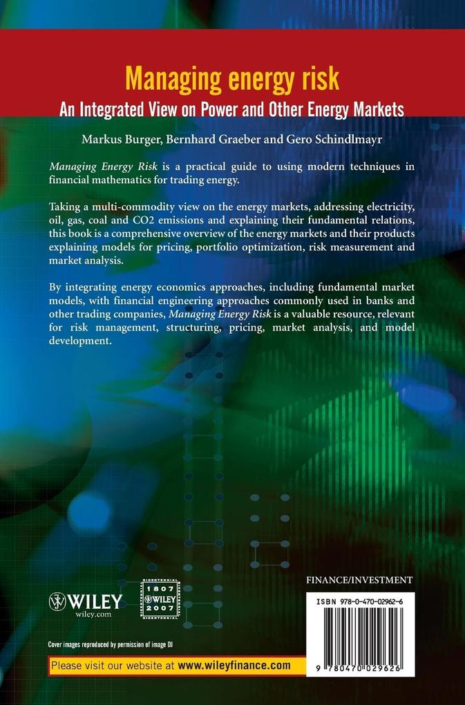 Weitere Ansicht: Managing Energy Risk | Markus Burger, Bernhard Graeber, Gero Schindlmayr