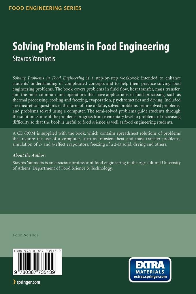 Weitere Ansicht: Solving Problems in Food Engineering | Stavros Yanniotis