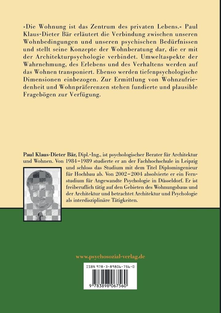 Weitere Ansicht: Architektur-Psychologie | Paul Klaus-Dieter Bär