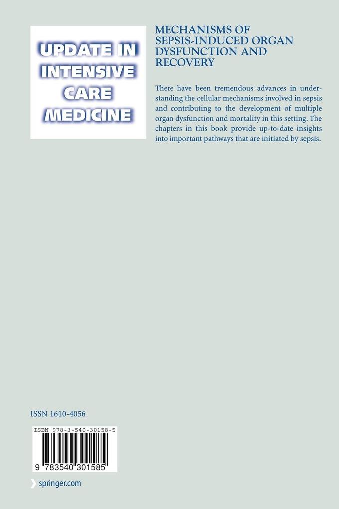 Weitere Ansicht: Mechanisms of Sepsis-Induced Organ Dysfunction and Recovery