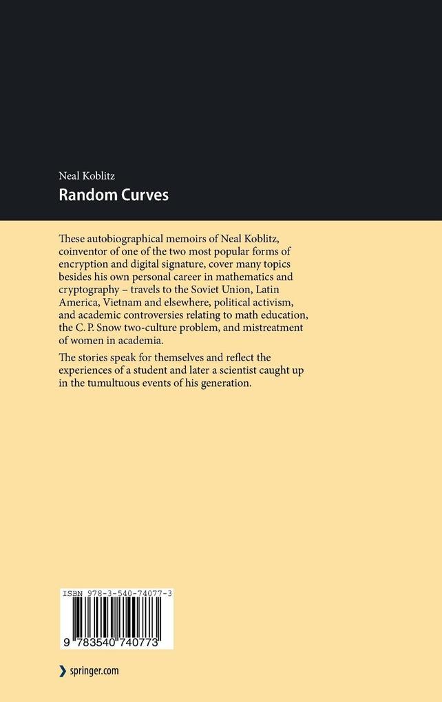 Weitere Ansicht: Random Curves | Neal Koblitz