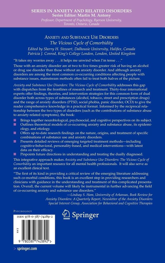 Weitere Ansicht: Anxiety and Substance Use Disorders