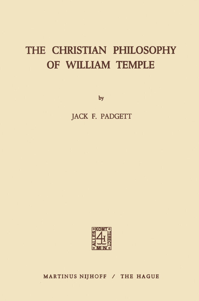 The Christian Philosophy of William Temple als Taschenbuch
