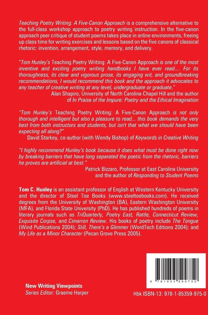 Weitere Ansicht: Teaching Poetry Writing | Tom Hunley