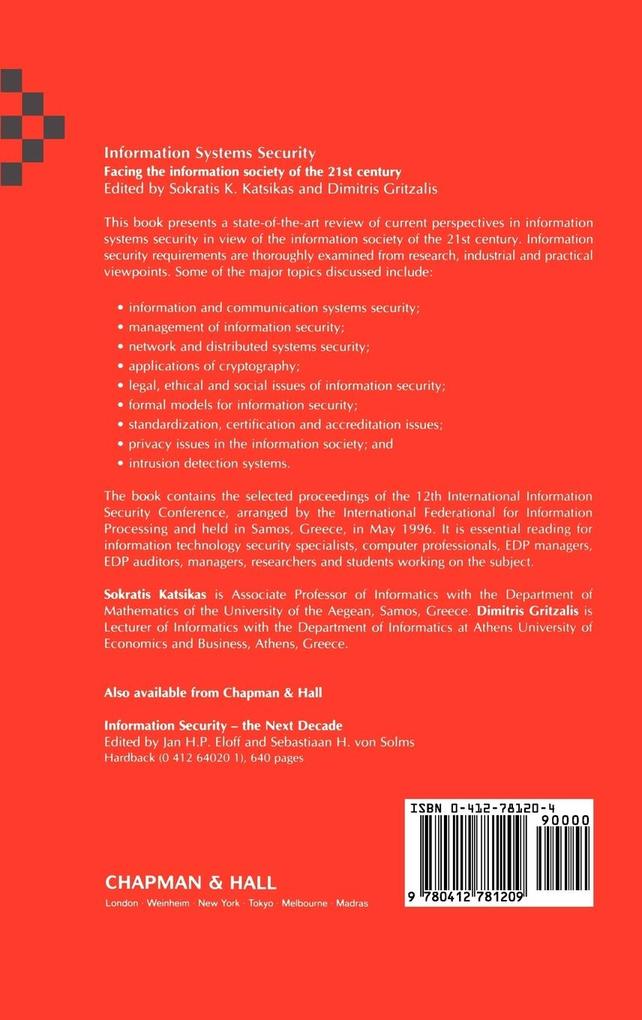 Weitere Ansicht: Information Systems Security