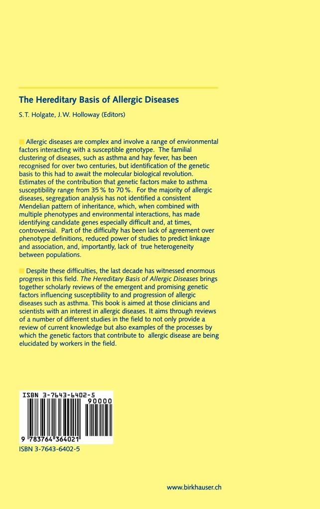 Weitere Ansicht: The Hereditary Basis of Allergic Diseases