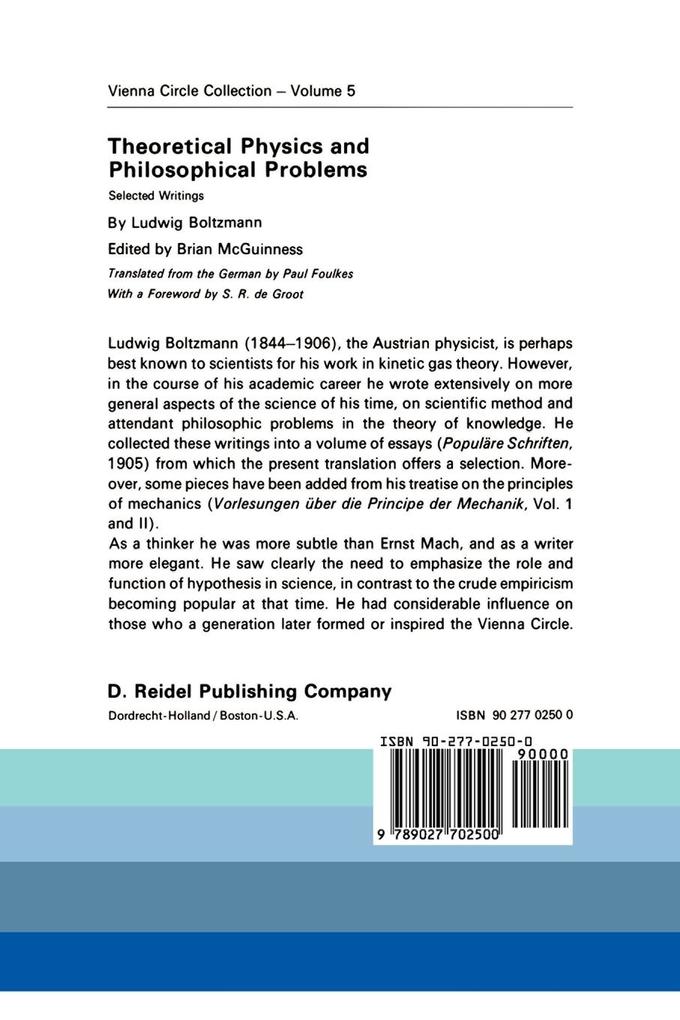 Weitere Ansicht: Theoretical Physics and Philosophical Problems | Ludwig Boltzmann