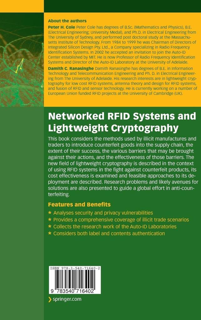 Weitere Ansicht: Networked RFID Systems and Lightweight Cryptography