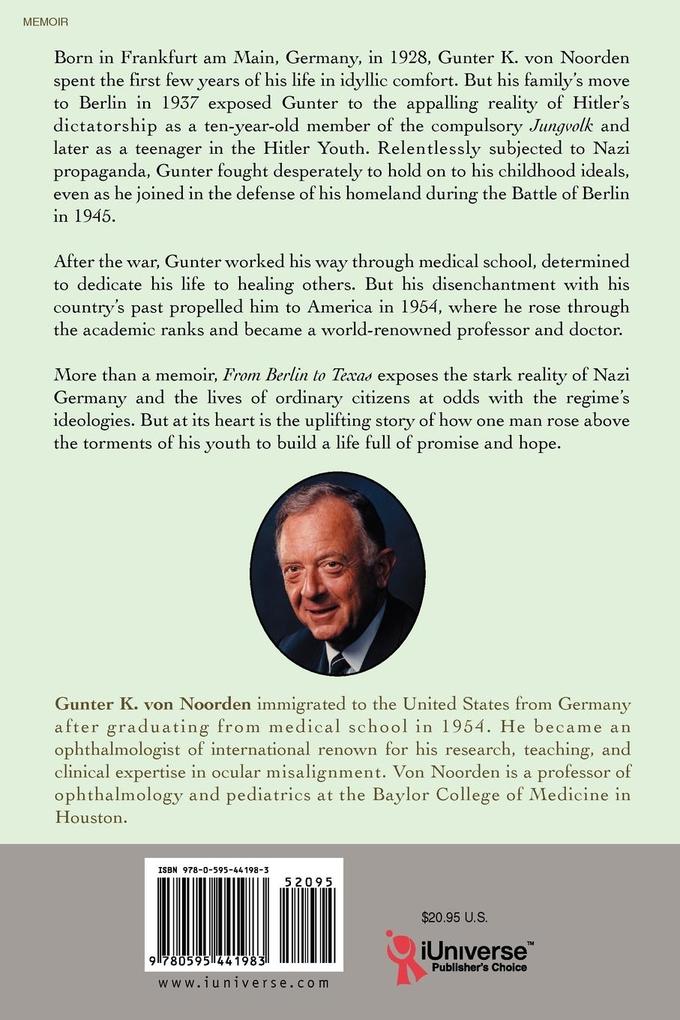 Weitere Ansicht: From Berlin to Texas | Gunter K. von Noorden