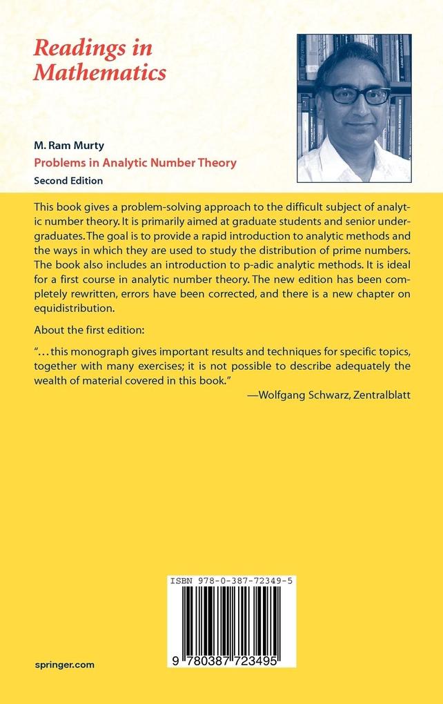 Weitere Ansicht: Problems in Analytic Number Theory | M. Ram Murty