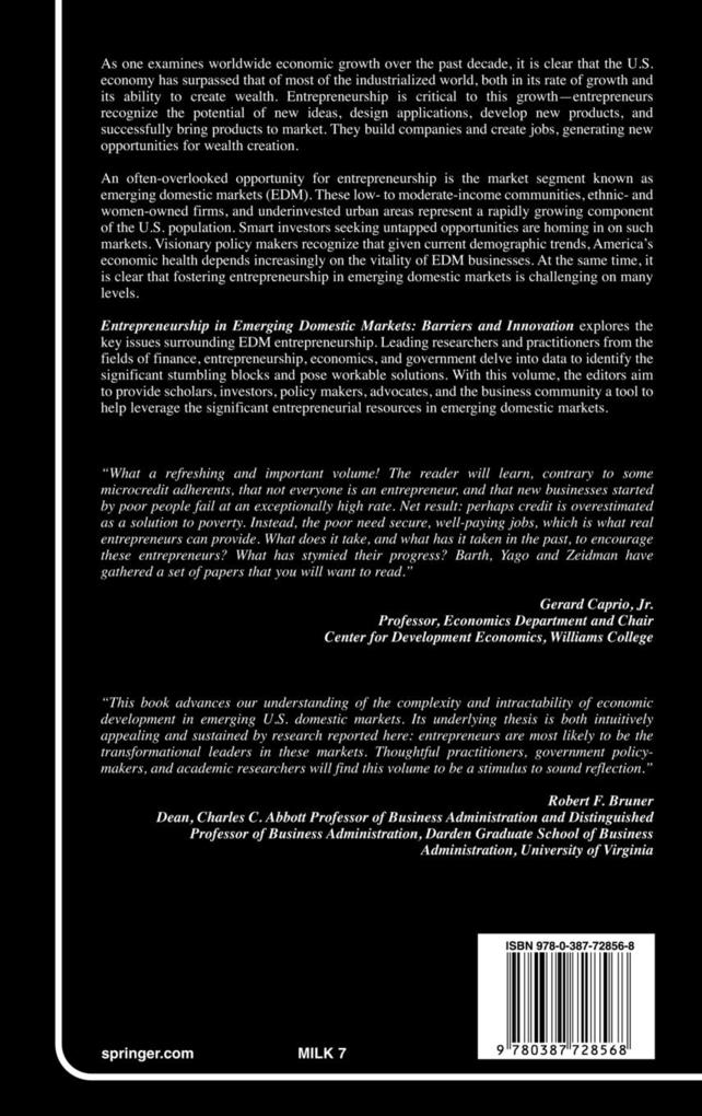 Weitere Ansicht: Entrepreneurship in Emerging Domestic Markets