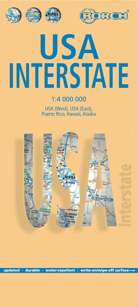 Produktbild: USA Interstate 1 : 4 000 000