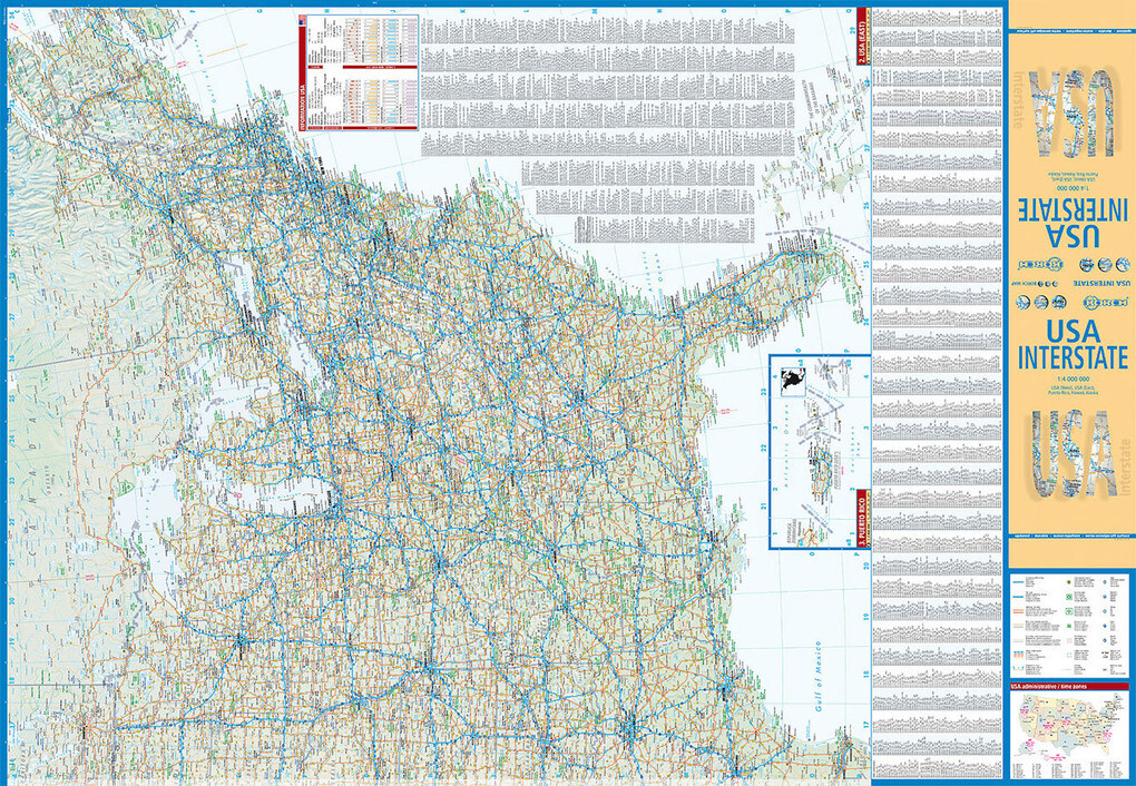 Weitere Ansicht: USA Interstate 1 : 4 000 000