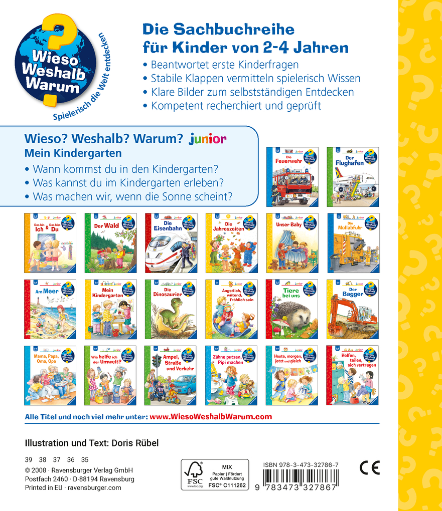 Weitere Ansicht: Wieso? Weshalb? Warum? junior, Band 24: Mein Kindergarten | Doris Rübel