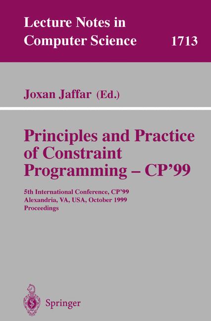 Weitere Ansicht: Principles and Practice of Constraint Programming - CP'99
