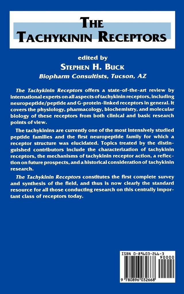 Weitere Ansicht: The Tachykinin Receptors | Stephen H Buck
