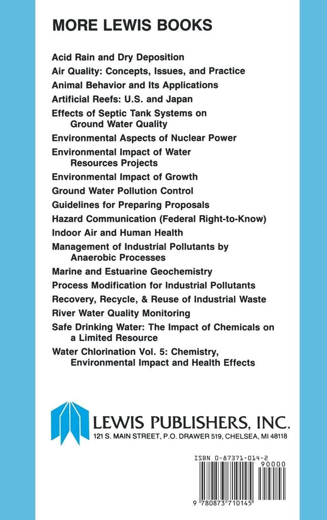 Weitere Ansicht: Ground Water Pollution Control | L. W. Canter