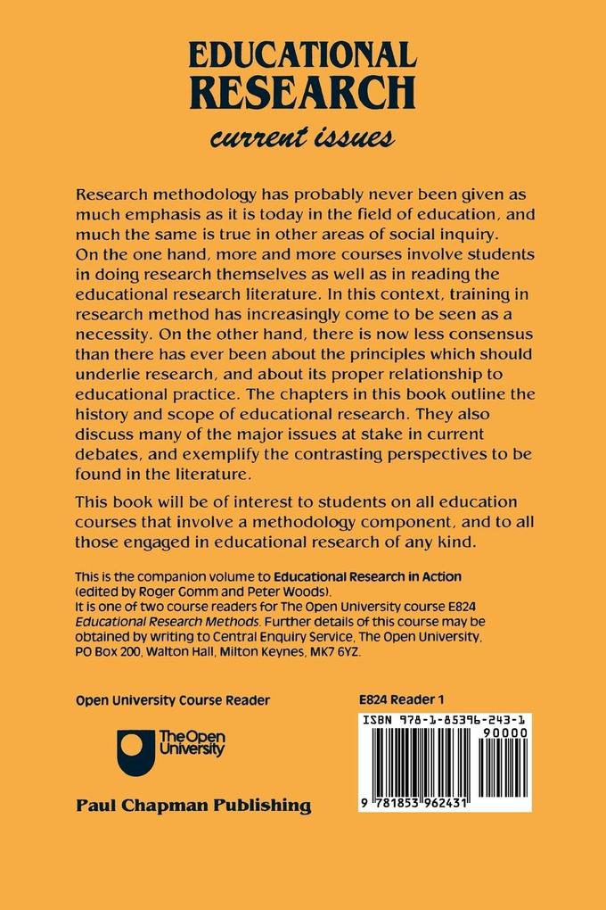Weitere Ansicht: Educational Research