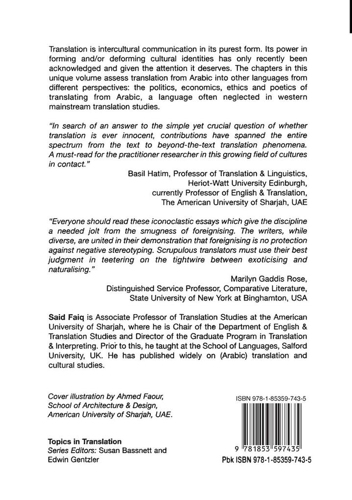 Weitere Ansicht: Cultural Encounters in Translation from Arabic