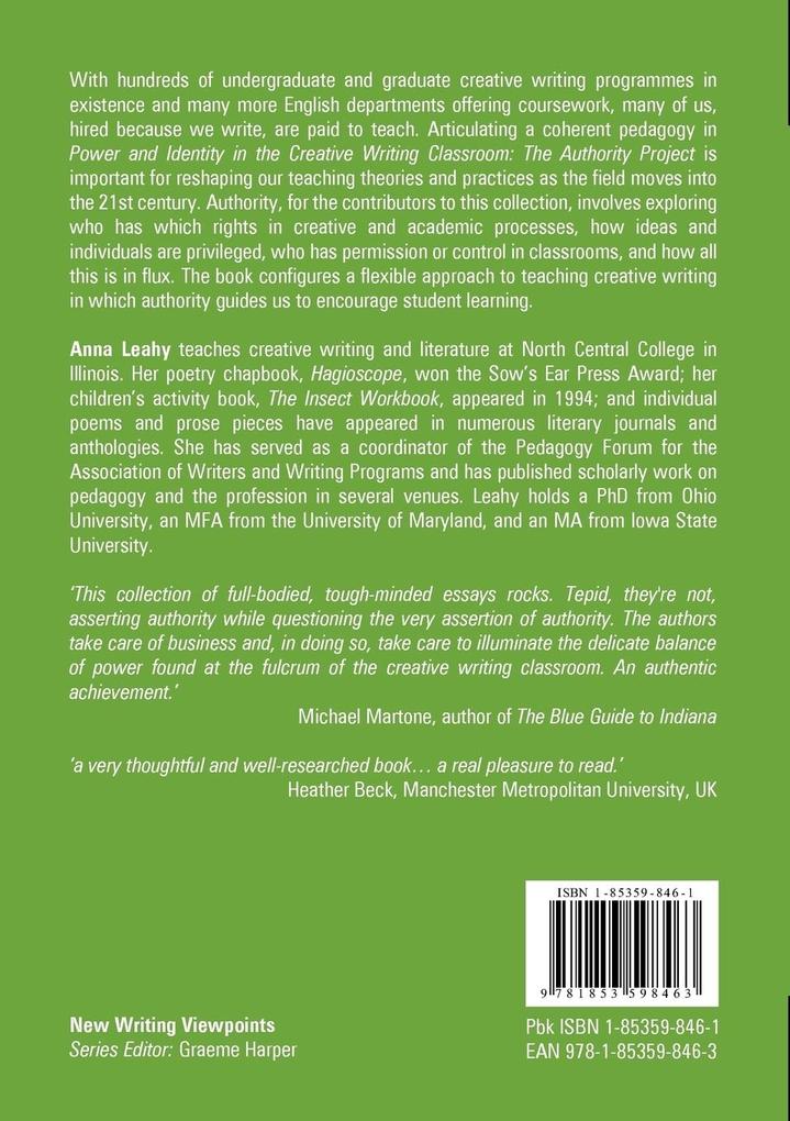 Weitere Ansicht: Power and Identity in the Creative Writing Classroom