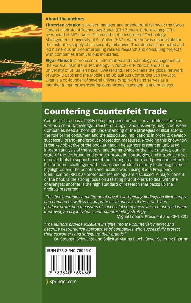 Weitere Ansicht: Countering Counterfeit Trade | Thorsten Staake, Elgar Fleisch