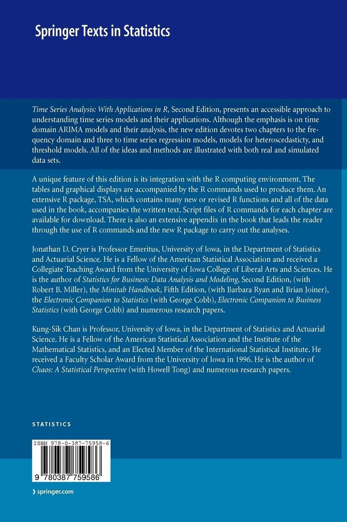 Weitere Ansicht: Time Series Analysis | Jonathan D. Cryer, Kung-Sik Chan