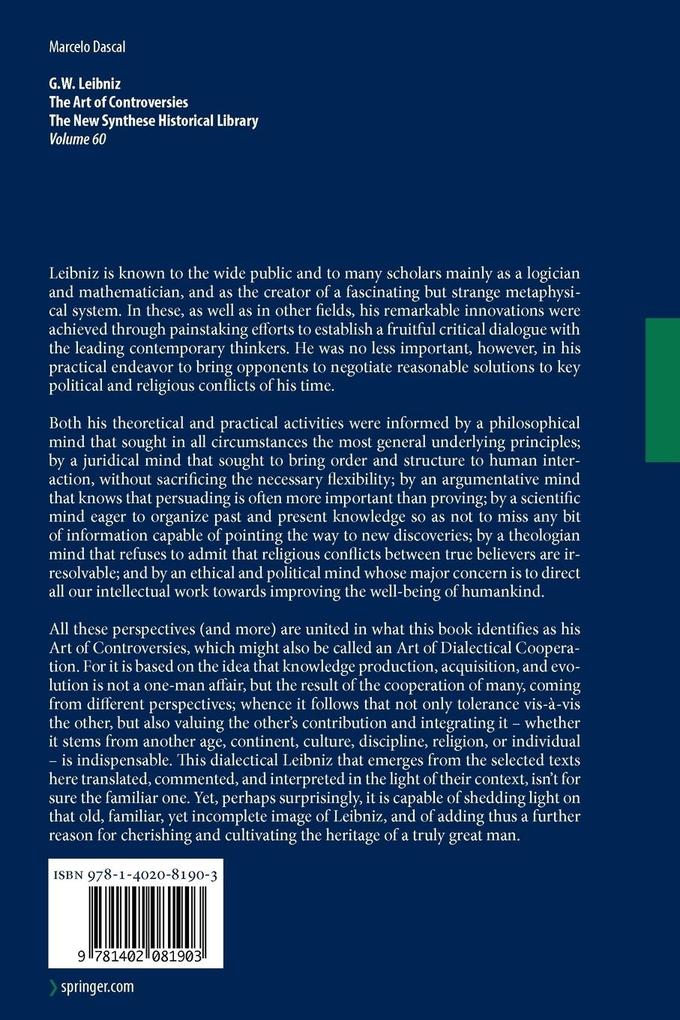 Weitere Ansicht: Gottfried Wilhelm Leibniz | Marcelo Dascal