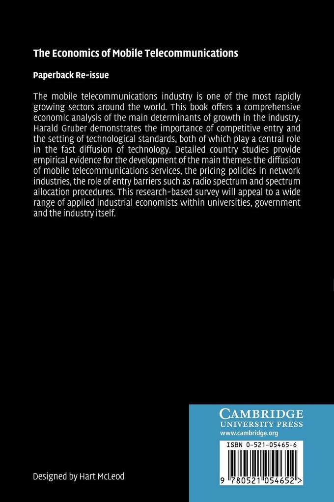 Weitere Ansicht: The Economics of Mobile Telecommunications | Harald Gruber