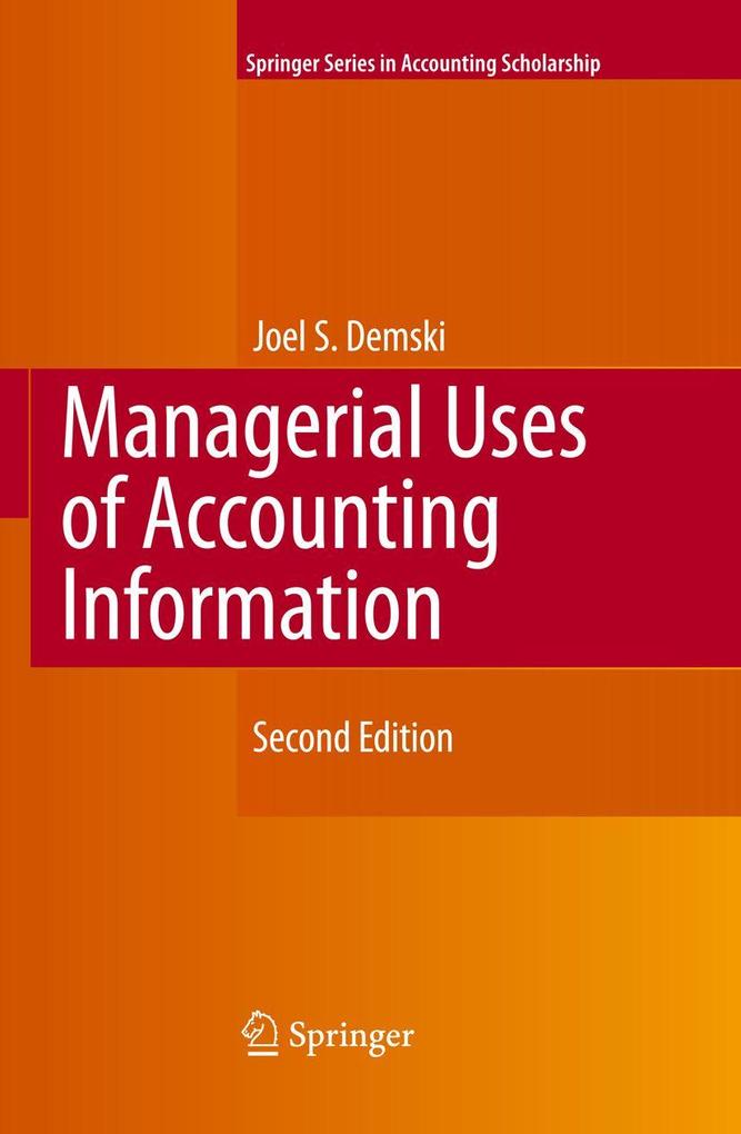Produktbild: Managerial Uses of Accounting Information | Joel Demski