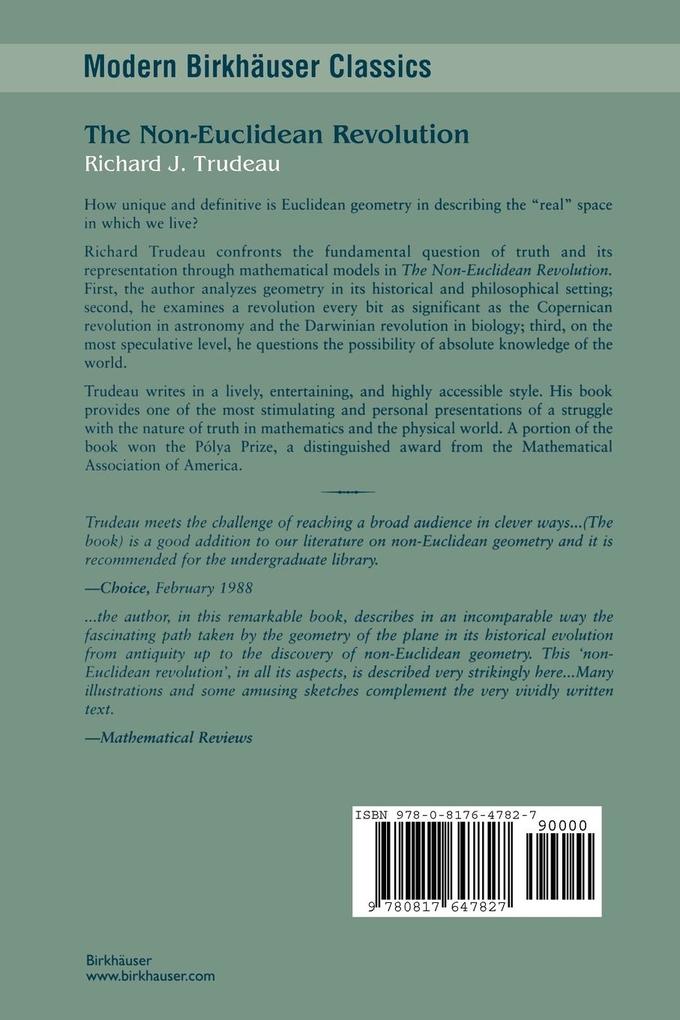 Weitere Ansicht: The Non-Euclidean Revolution | Richard J Trudeau