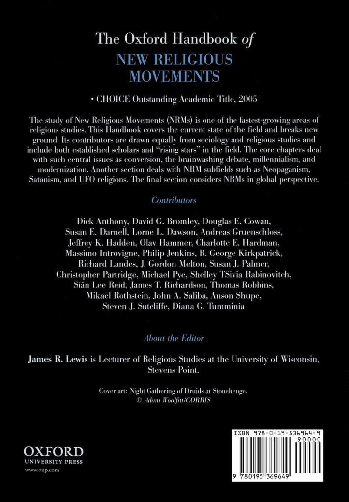 Weitere Ansicht: Oxford Handbook of New Religious Movements