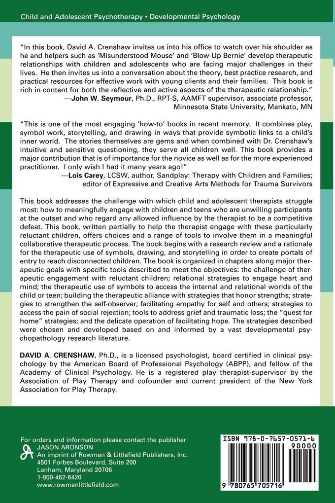 Weitere Ansicht: Therapeutic Engagement of Children and Adolescents | David A. Crenshaw