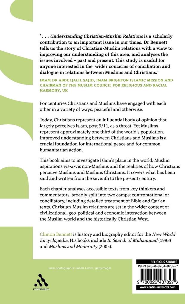 Weitere Ansicht: Understanding Christian-Muslim Relations | Clinton Bennett