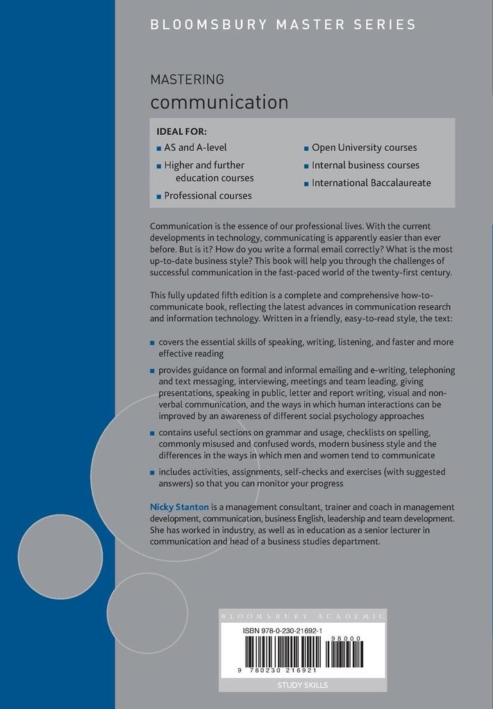Weitere Ansicht: Mastering Communication | Nicky Stanton, Nicki Stanton