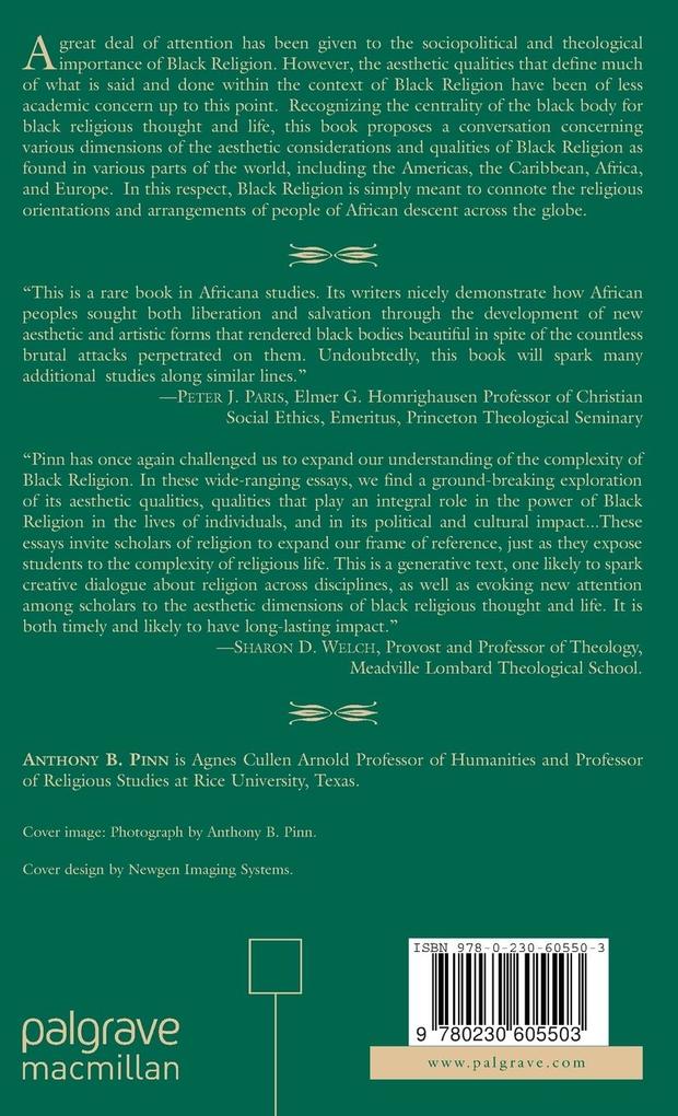 Weitere Ansicht: Black Religion and Aesthetics | A. Pinn
