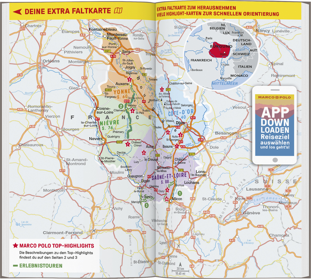 Weitere Ansicht: MARCO POLO Reiseführer Burgund | Manfred Görgens, Klaus Simon, Felicitas Schwarz Grammon