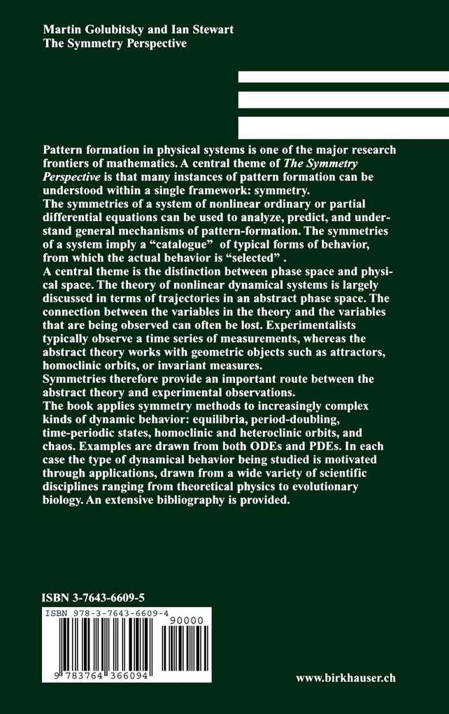 Weitere Ansicht: The Symmetry Perspective | Martin Golubitsky, Ian Stewart