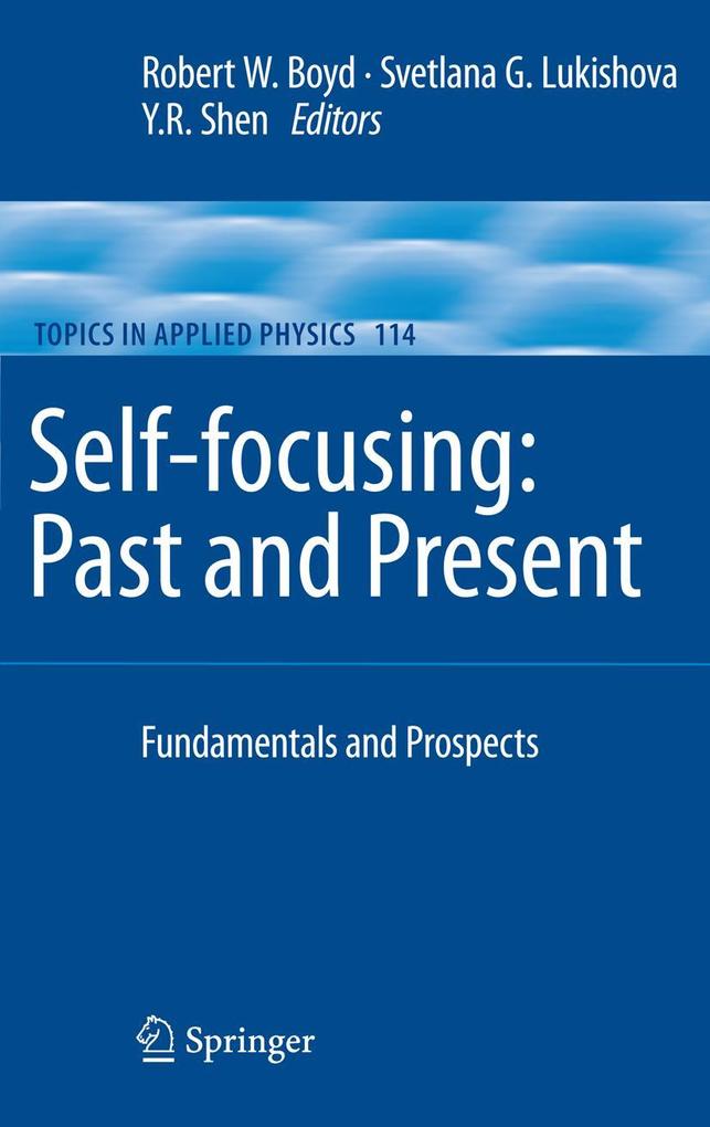 Produktbild: Self-focusing: Past and Present