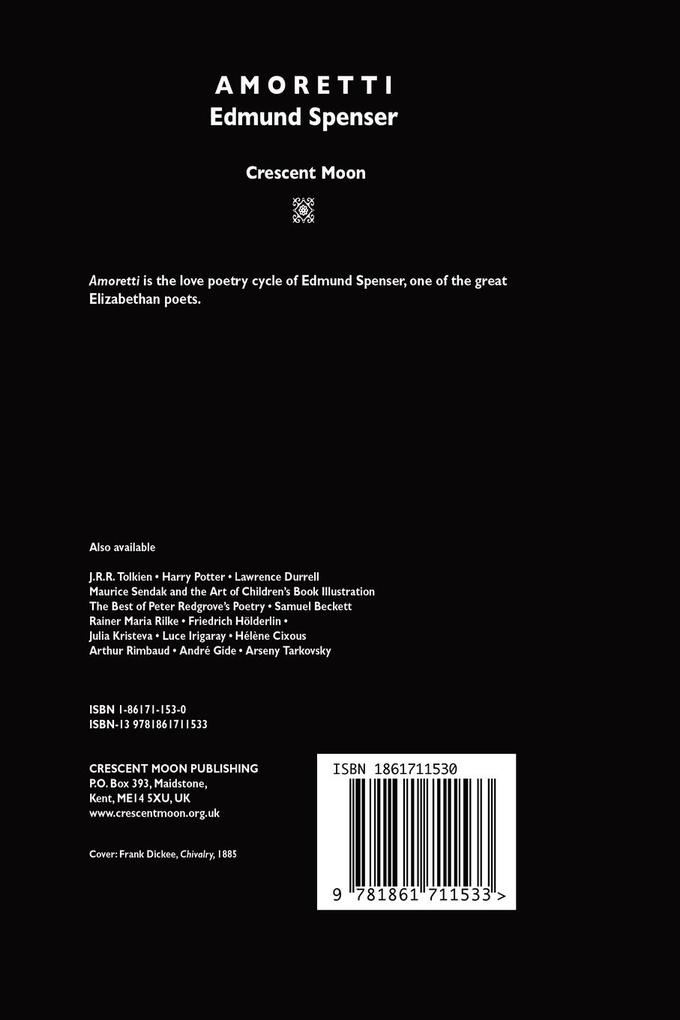 Weitere Ansicht: Amoretti | Edmund Spenser, Teresa Page