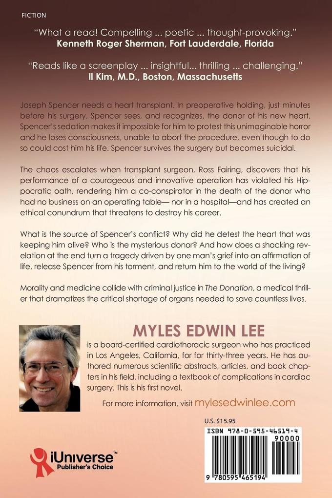 Weitere Ansicht: THE DONATION | Myles Edwin Lee MD