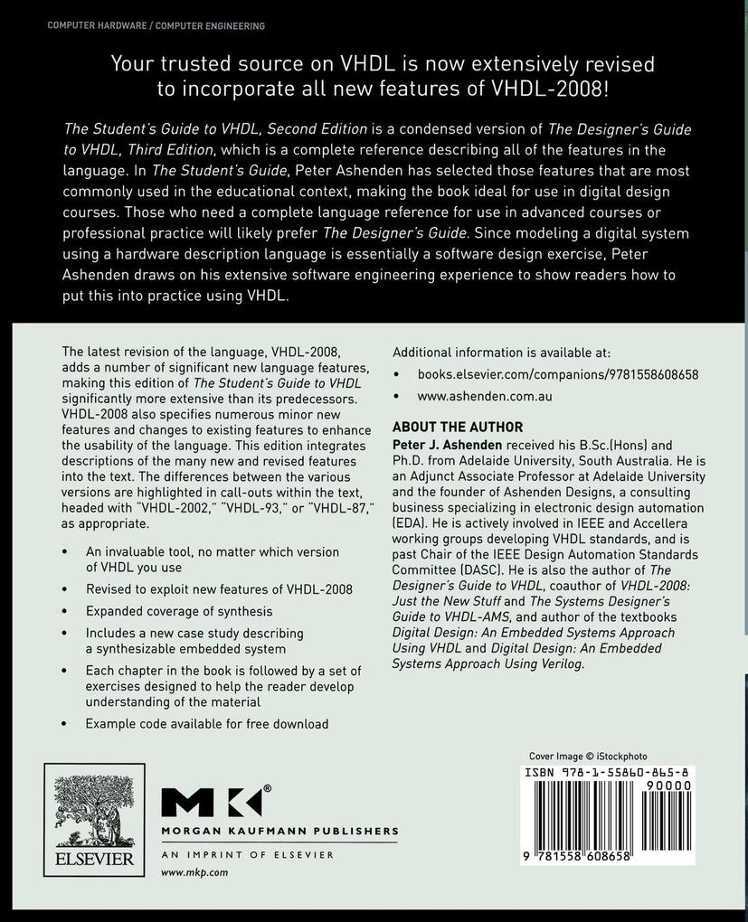 Weitere Ansicht: The Student's Guide to VHDL | Peter J. Ashenden