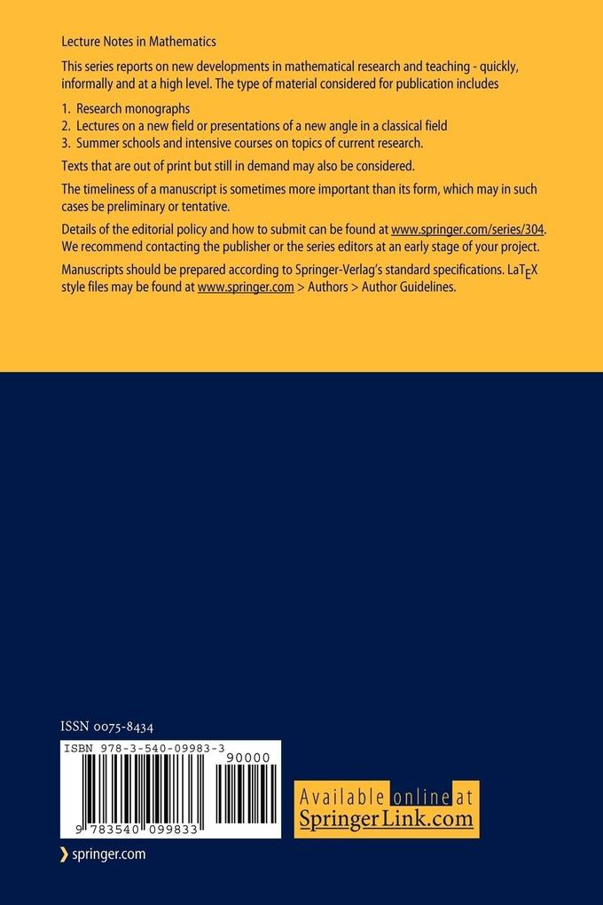 Weitere Ansicht: Arithmetique des algebres de quaternions | M.-F. Vigneras