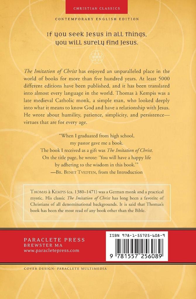 Weitere Ansicht: Imitation of Christ | Thomas A Kempis