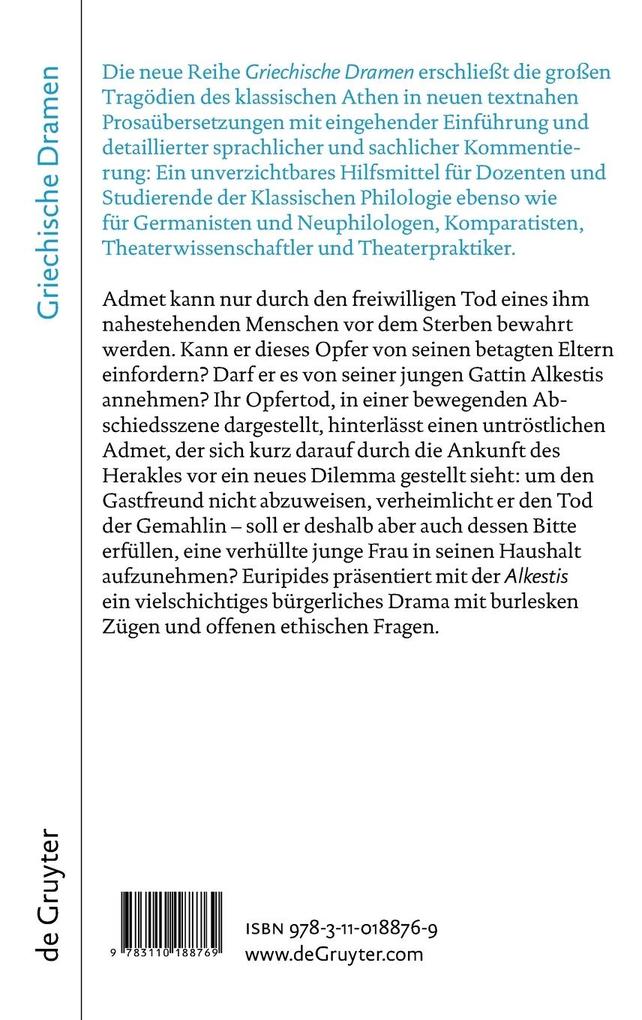 Weitere Ansicht: Alkestis | Euripides