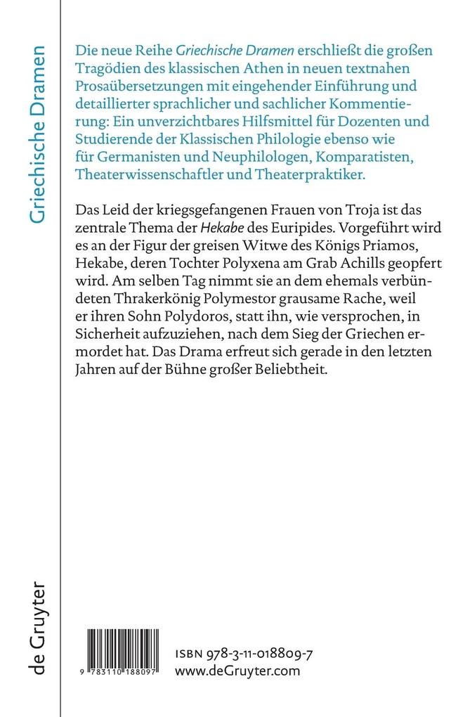 Weitere Ansicht: Hekabe | Euripides