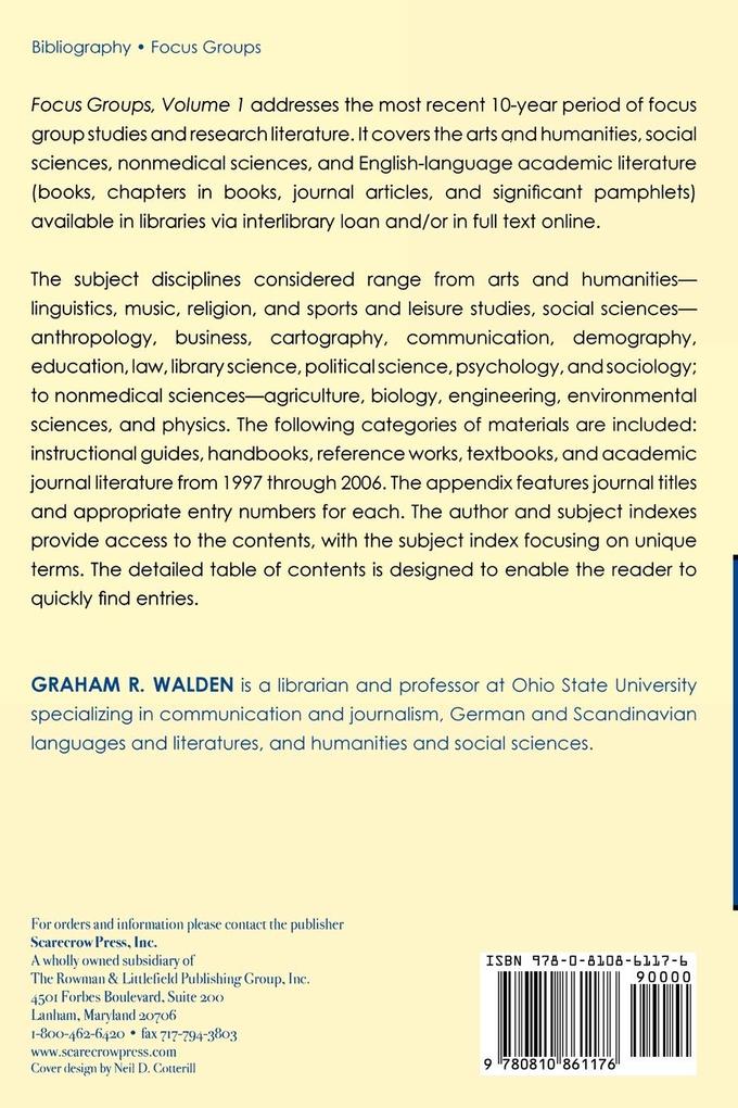 Weitere Ansicht: Focus Groups | Graham R. Walden