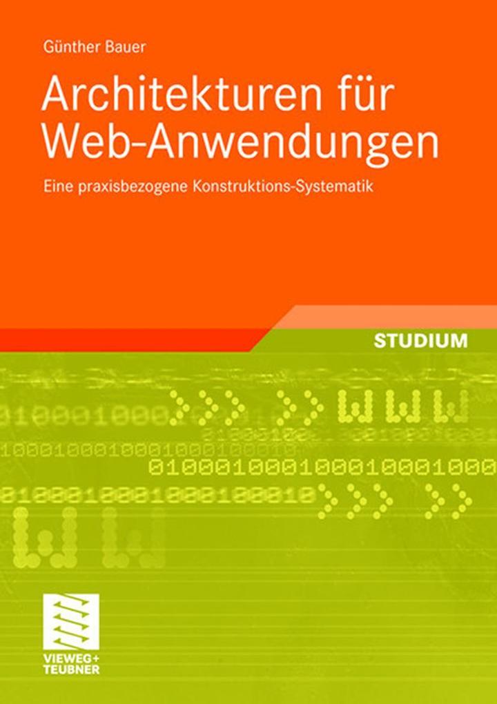 Produktbild: Architekturen für Web-Anwendungen | Günther Bauer